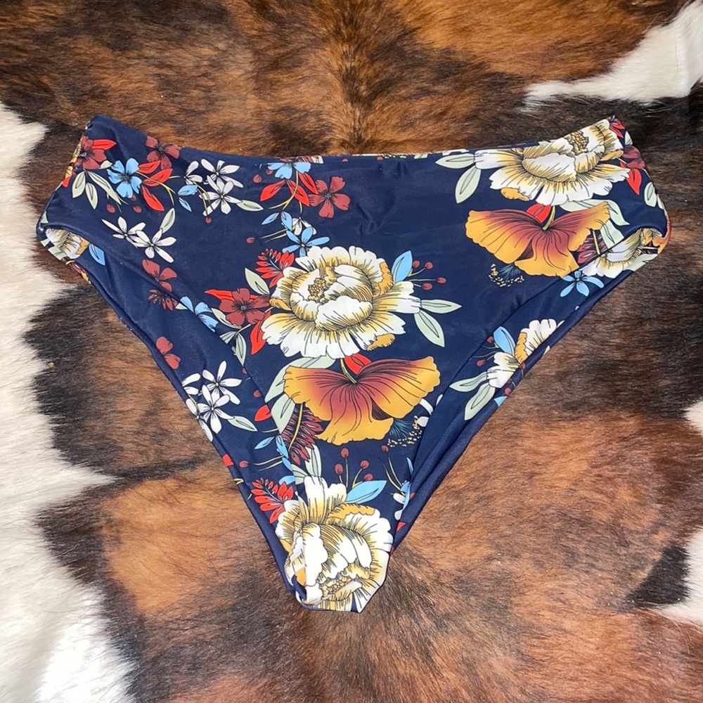 large floral zaful bikini bottoms